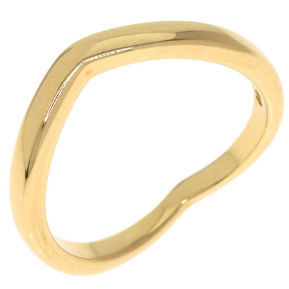 TIFFANY&Co. V band Ring K18 Yellow Gold Ladies [Used]