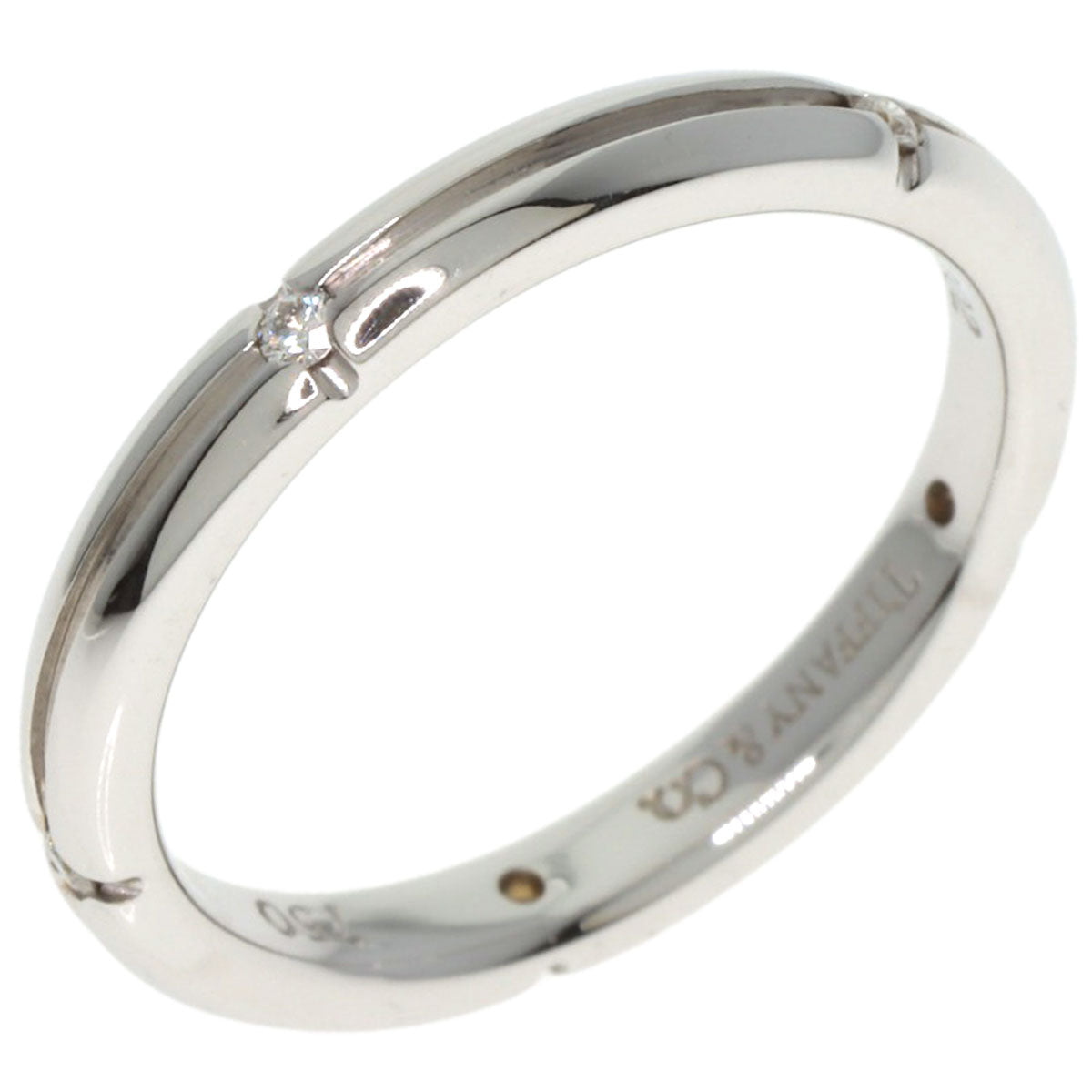 TIFFANY&Co. Streamerica 5P Diamond Ring K18 White Gold Ladies [Used]