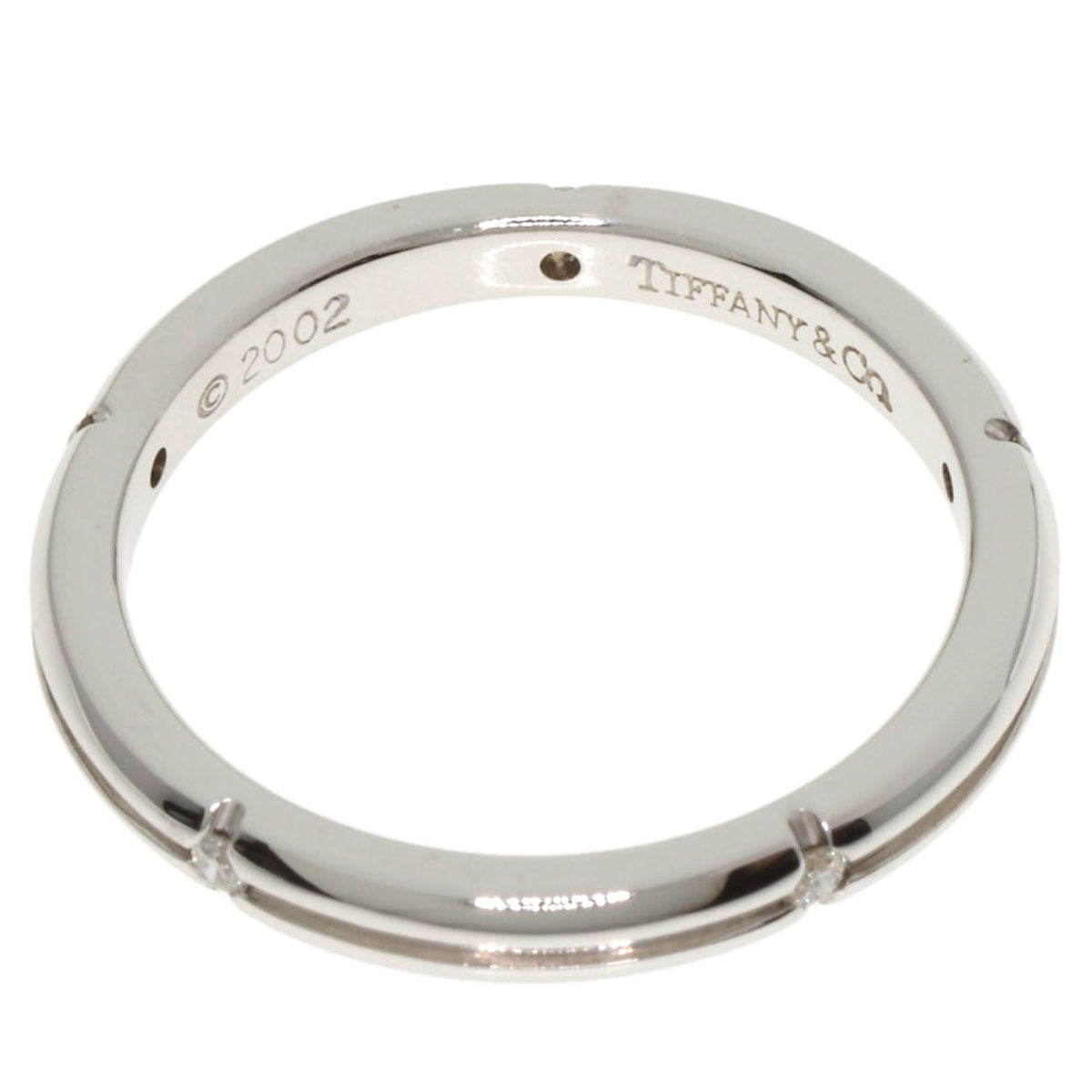 TIFFANY&Co. Streamerica 5P Diamond Ring K18 White Gold Ladies [Used]