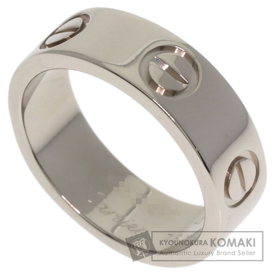 CARTIER love ring #48 Ring K18 White Gold Ladies [Used]