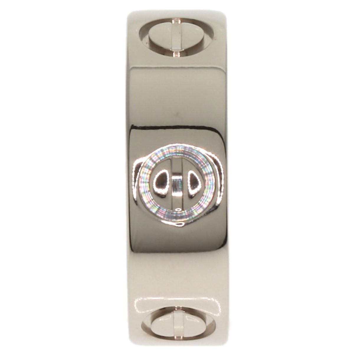CARTIER love ring #48 Ring K18 White Gold Ladies [Used]