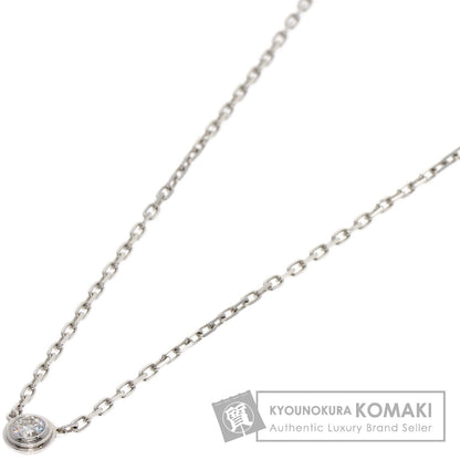 CARTIER Amour Small Diamond Necklace K18 White Gold Ladies [Used]