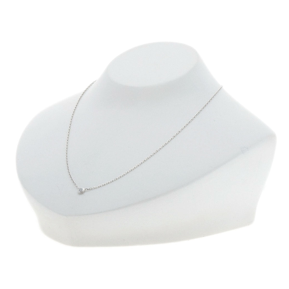 CARTIER Amour Small Diamond Necklace K18 White Gold Ladies [Used]