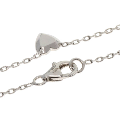 CARTIER Mini Heart of Cartier Diamond Necklace K18 White Gold Ladies [Used]