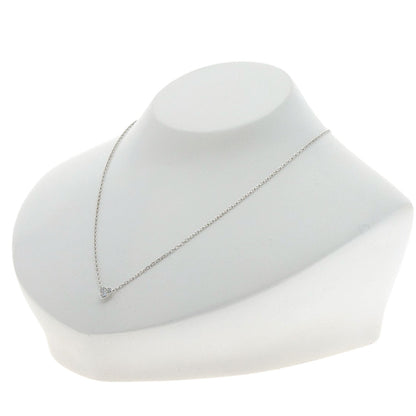 CARTIER Mini Heart of Cartier Diamond Necklace K18 White Gold Ladies [Used]