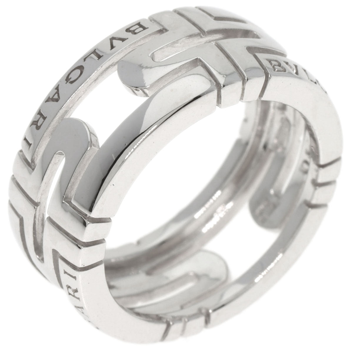 BVLGARI Parentesi Open #48 Ring K18 White Gold Ladies [Used]