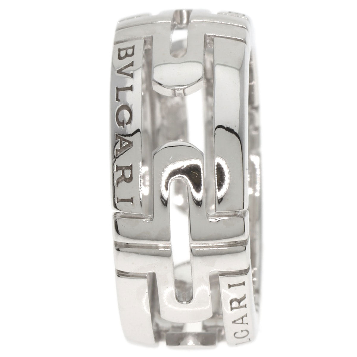 BVLGARI Parentesi Open #48 Ring K18 White Gold Ladies [Used]