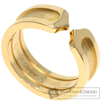 CARTIER C2 Ring SM #49 Ring K18 Yellow Gold Ladies [Used]