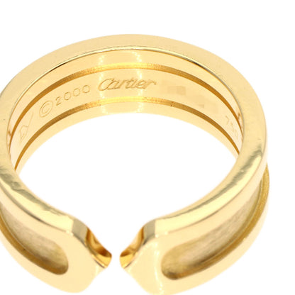 CARTIER C2 Ring SM #49 Ring K18 Yellow Gold Ladies [Used]