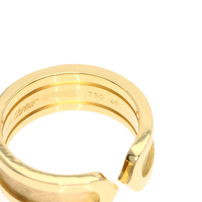 CARTIER C2 Ring SM #49 Ring K18 Yellow Gold Ladies [Used]