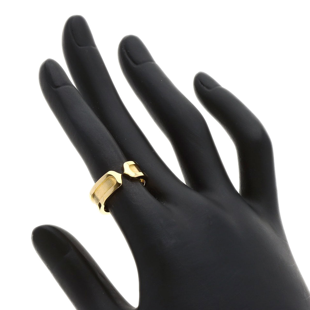 CARTIER C2 Ring SM #49 Ring K18 Yellow Gold Ladies [Used]