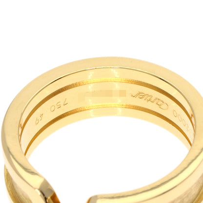 CARTIER C2 Ring SM #49 Ring K18 Yellow Gold Ladies [Used]