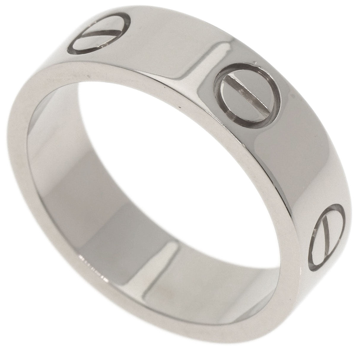 CARTIER love ring #53 Ring K18 White Gold Ladies [Used]