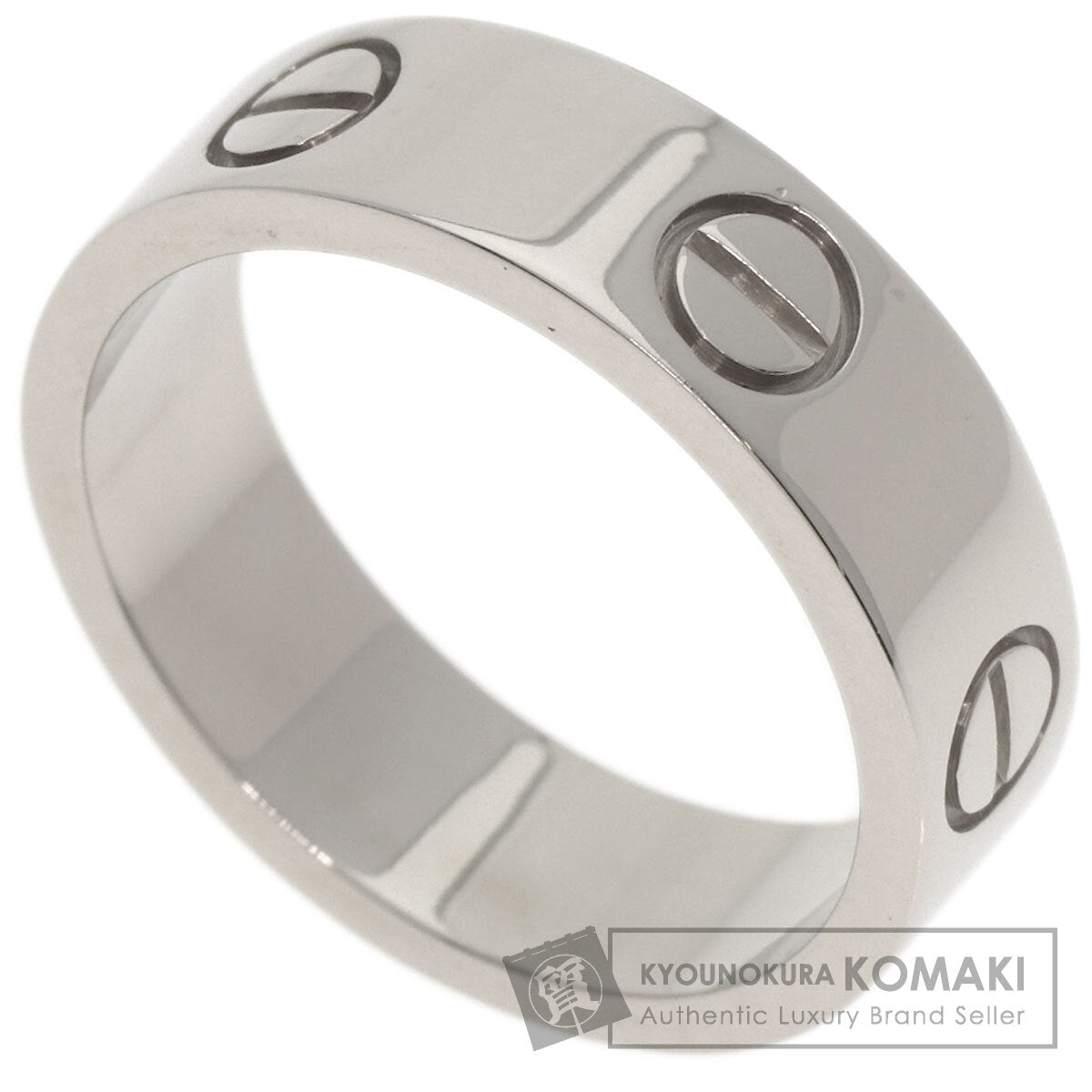 CARTIER love ring #53 Ring K18 White Gold Ladies [Used]