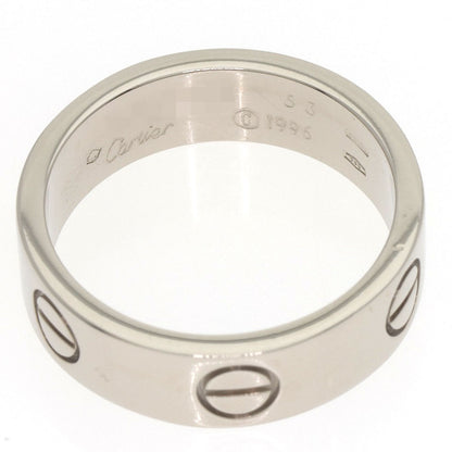 CARTIER love ring #53 Ring K18 White Gold Ladies [Used]