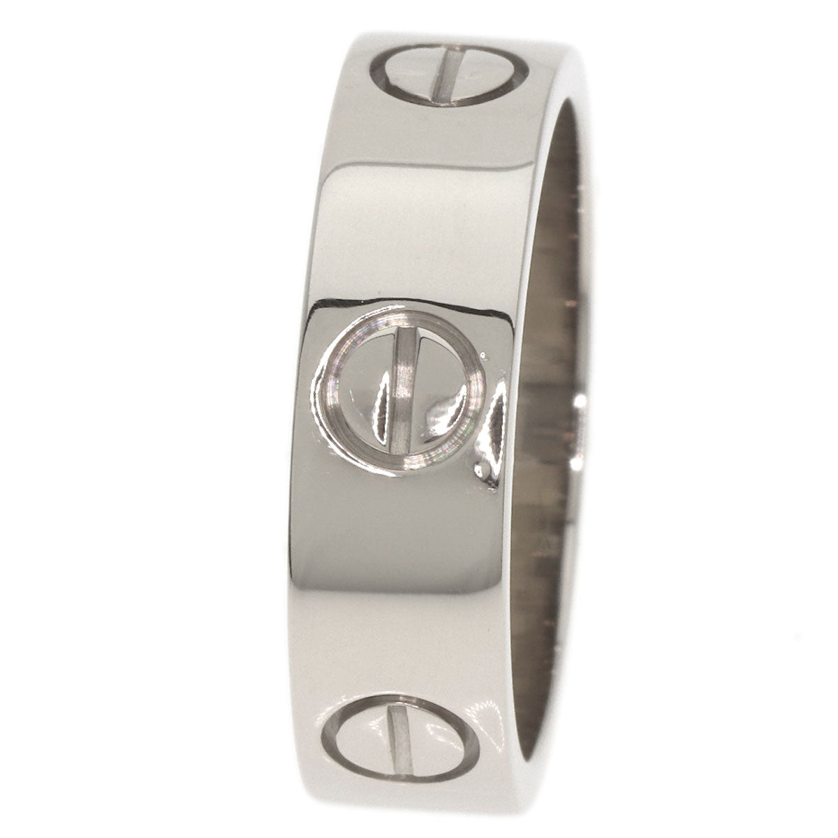 CARTIER love ring #53 Ring K18 White Gold Ladies [Used]