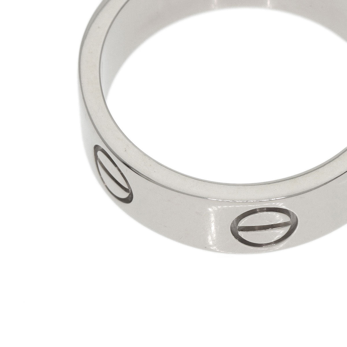 CARTIER love ring #53 Ring K18 White Gold Ladies [Used]