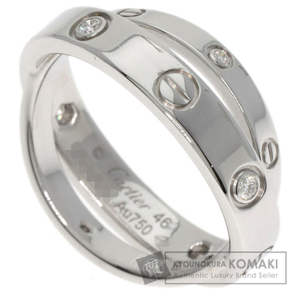 CARTIER Be Love 6P Diamond #46 Ring K18 White Gold Ladies [Used]
