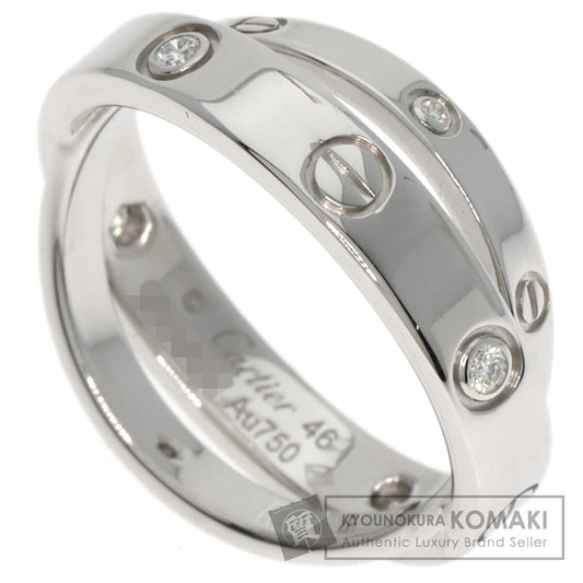 CARTIER Be Love 6P Diamond #46 Ring K18 White Gold Ladies [Used]