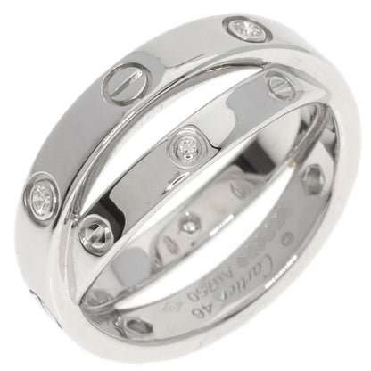 CARTIER Be Love 6P Diamond #46 Ring K18 White Gold Ladies [Used]