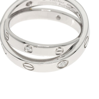 CARTIER Be Love 6P Diamond #46 Ring K18 White Gold Ladies [Used]