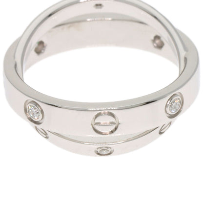 CARTIER Be Love 6P Diamond #46 Ring K18 White Gold Ladies [Used]