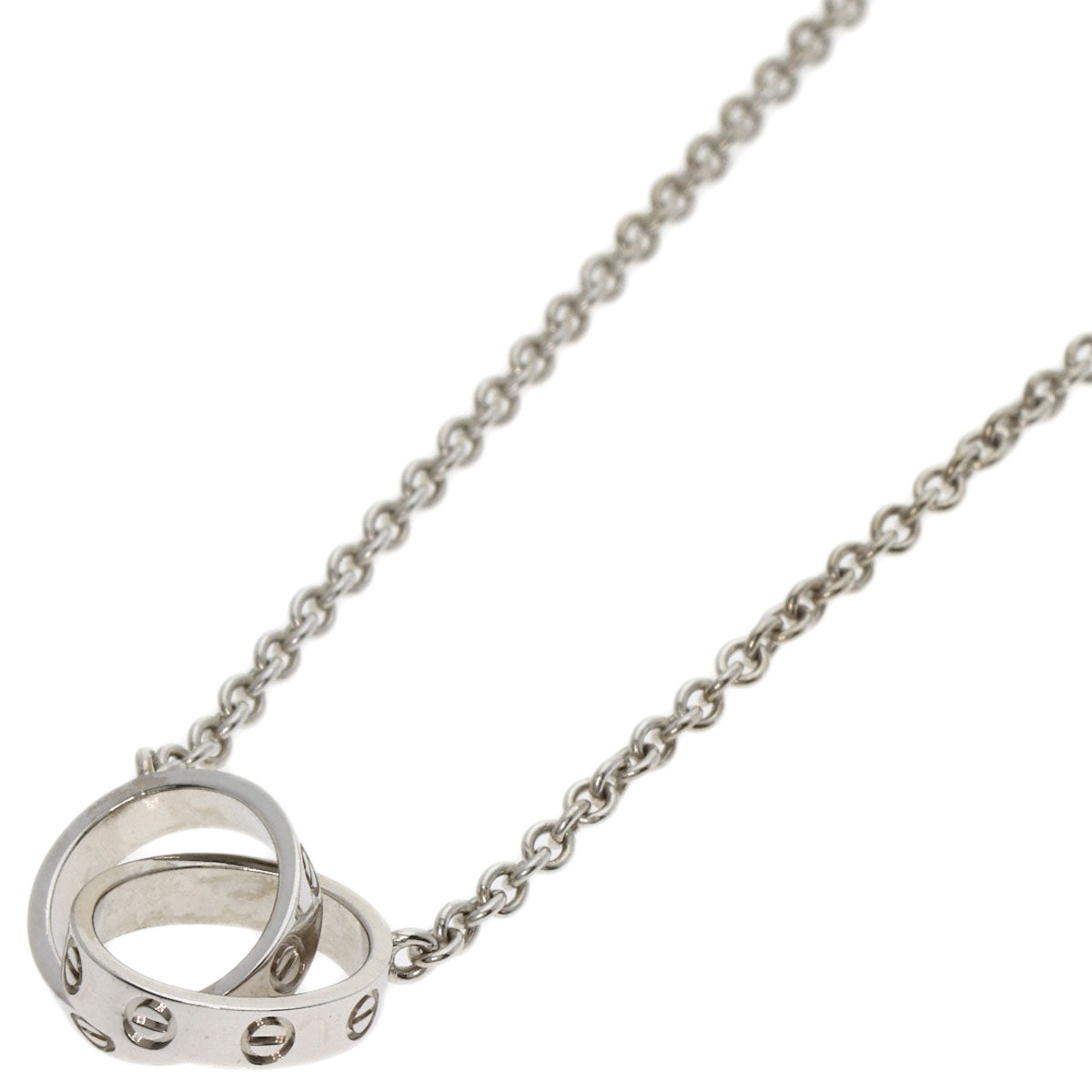 CARTIER baby love Necklace K18 White Gold Ladies [Used]