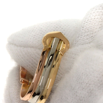 CARTIER 2C Earring K18 Yellow Gold K18 White GoldLadies [Used]