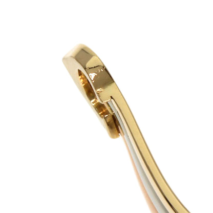 CARTIER 2C Earring K18 Yellow Gold K18 White GoldLadies [Used]