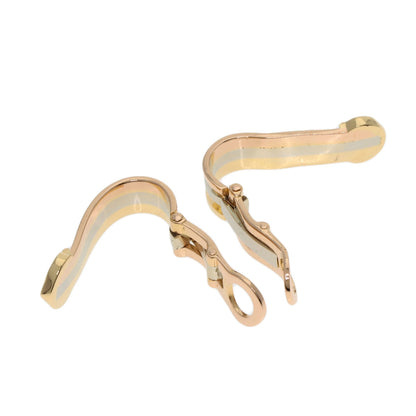 CARTIER 2C Earring K18 Yellow Gold K18 White GoldLadies [Used]