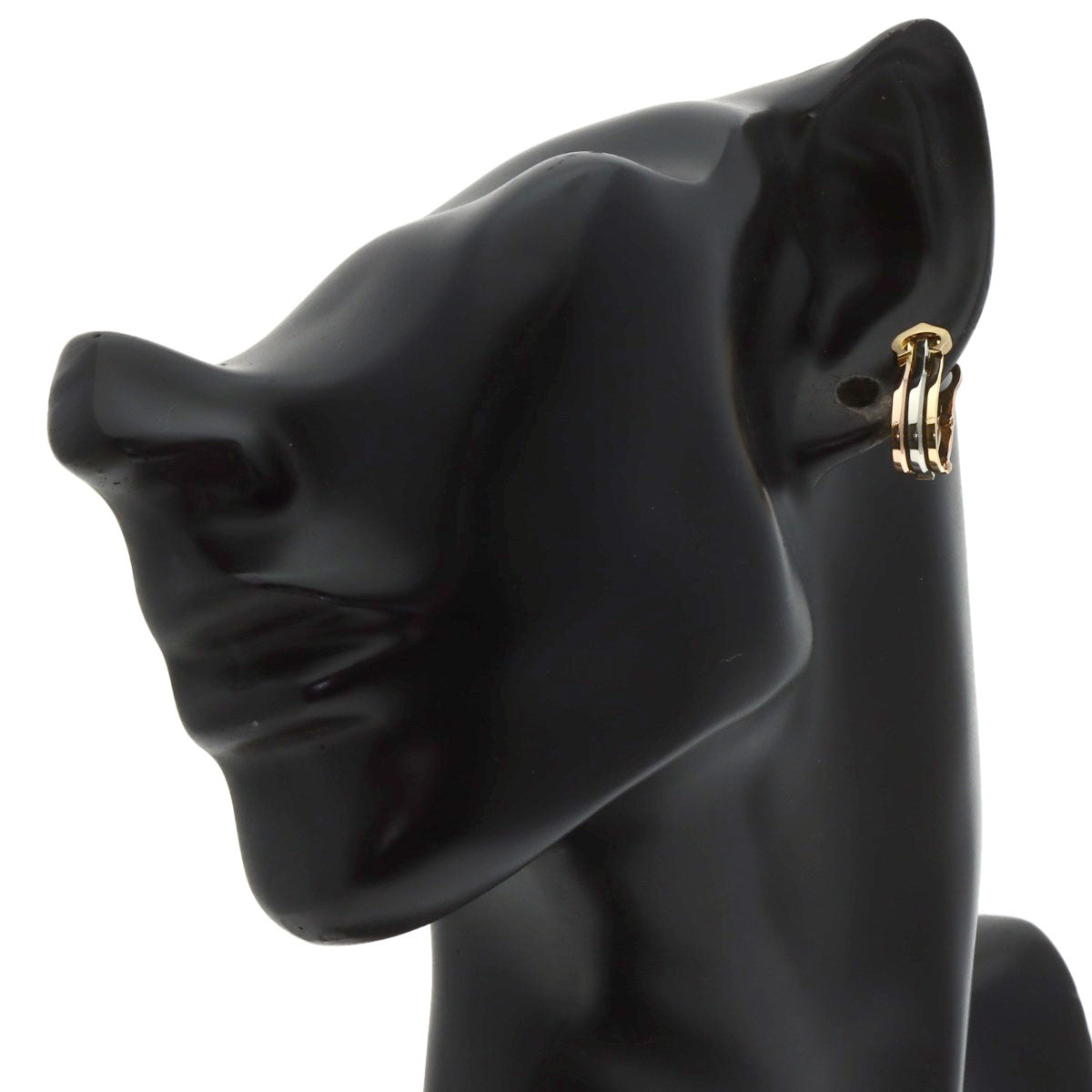 CARTIER 2C Earring K18 Yellow Gold K18 White GoldLadies [Used]