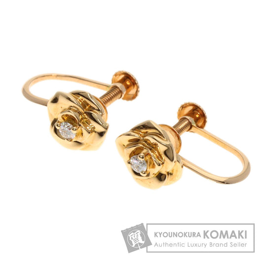 PIAGET Rose Diamond Earring K18 Pink Gold Ladies [Used]