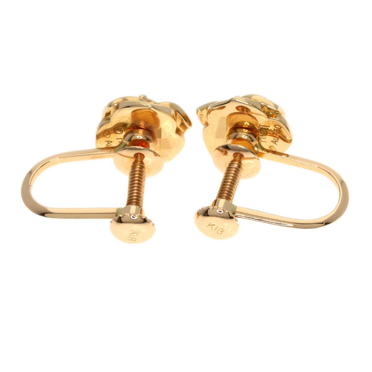 PIAGET Rose Diamond Earring K18 Pink Gold Ladies [Used]