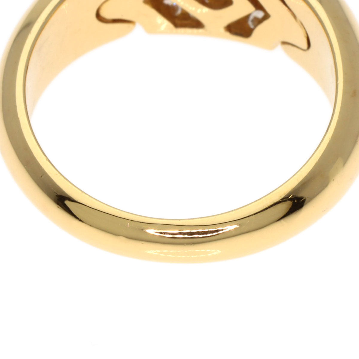 BVLGARI Chertaura Diamond Ring K18 Yellow Gold Ladies [Used]