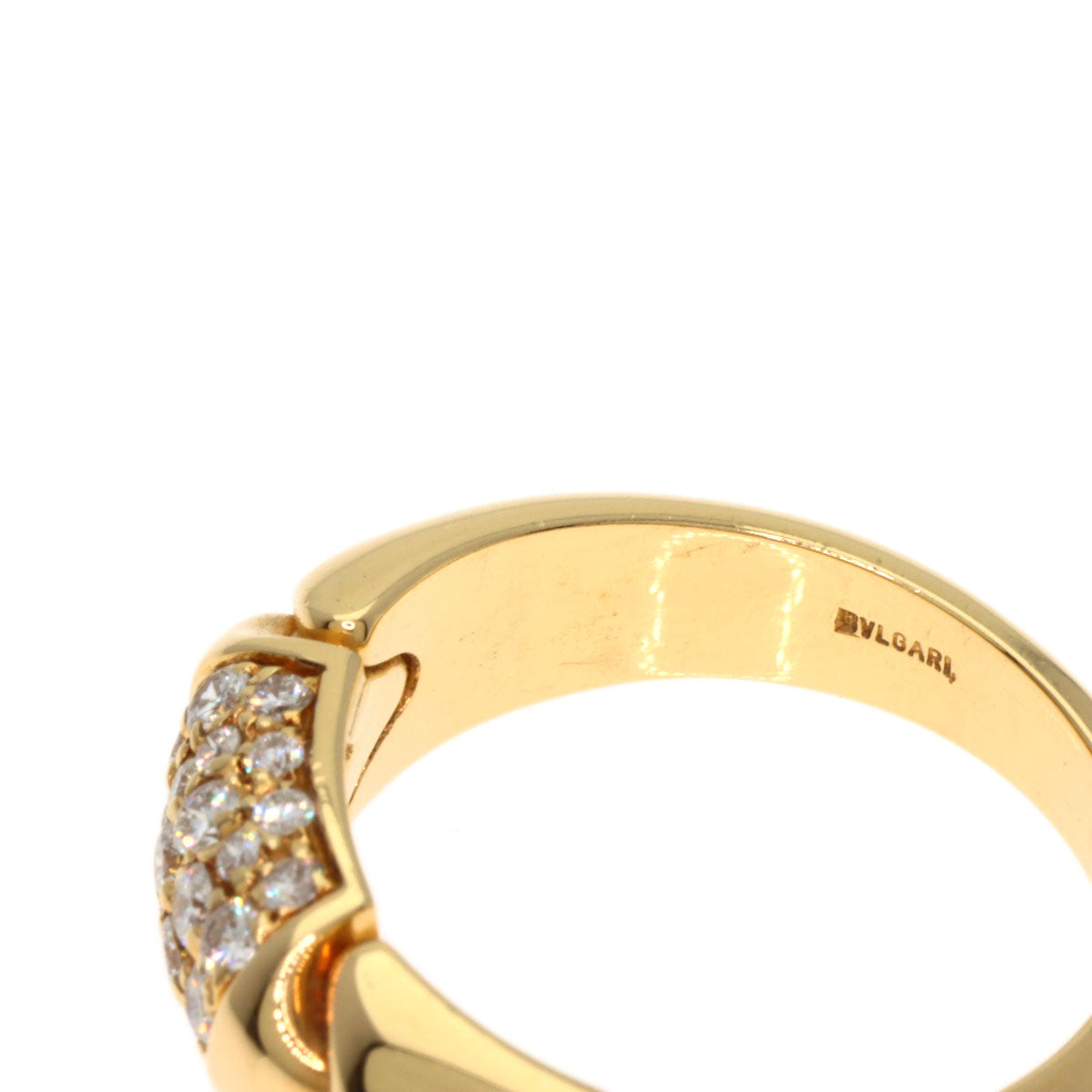 BVLGARI Chertaura Diamond Ring K18 Yellow Gold Ladies [Used]