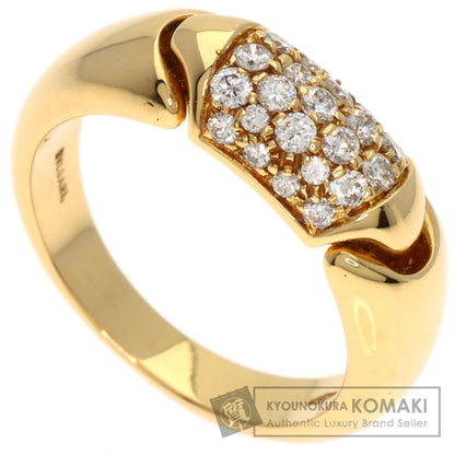 BVLGARI Chertaura Diamond Ring K18 Yellow Gold Ladies [Used]