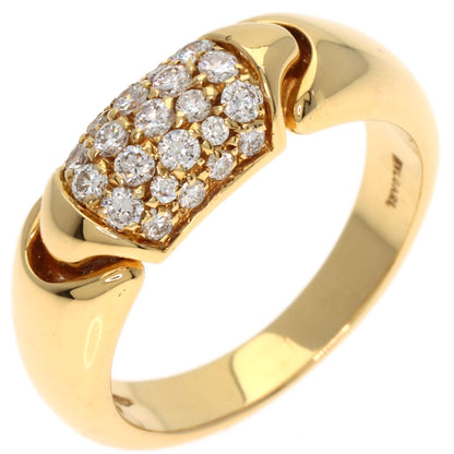 BVLGARI Chertaura Diamond Ring K18 Yellow Gold Ladies [Used]