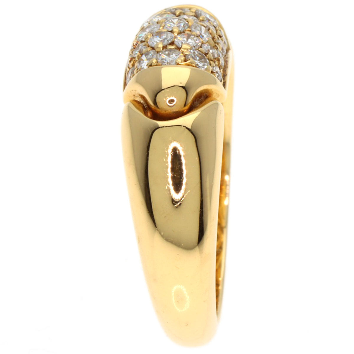BVLGARI Chertaura Diamond Ring K18 Yellow Gold Ladies [Used]