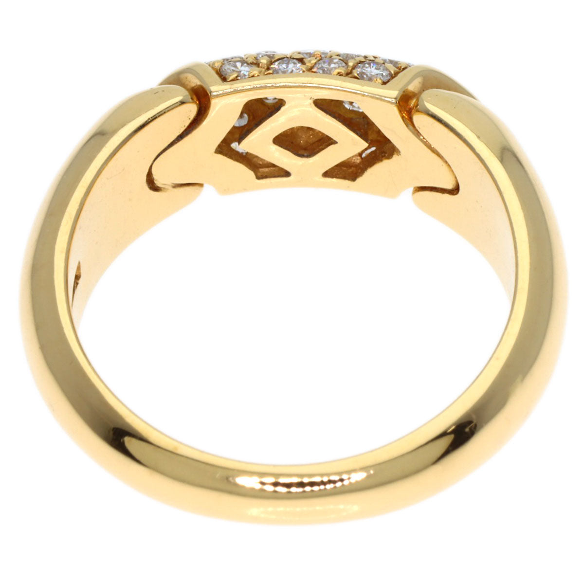 BVLGARI Chertaura Diamond Ring K18 Yellow Gold Ladies [Used]