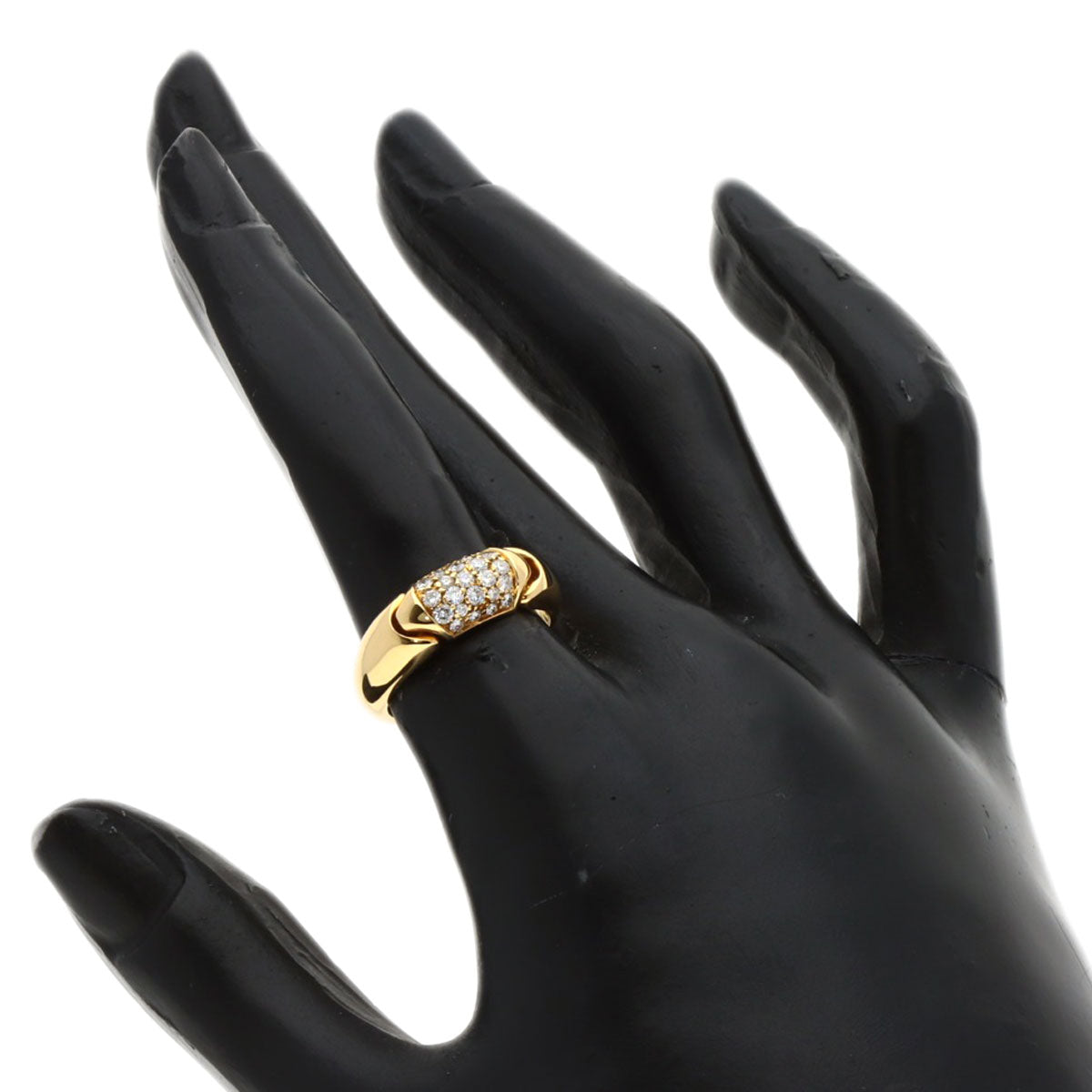 BVLGARI Chertaura Diamond Ring K18 Yellow Gold Ladies [Used]