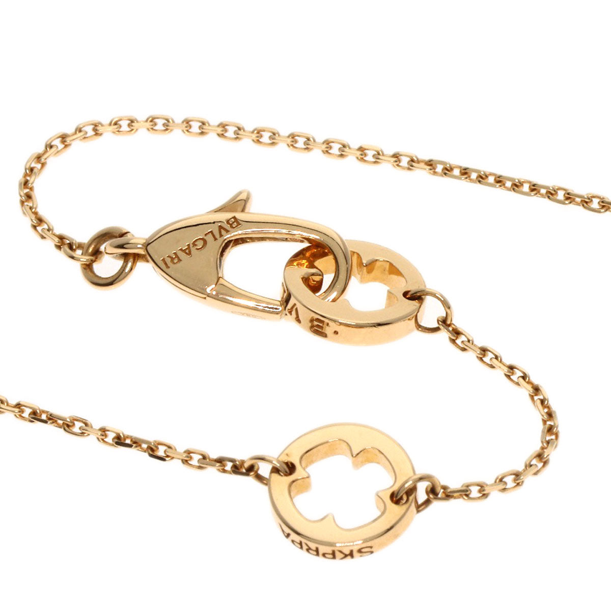 BVLGARI Fiorever Diamond Necklace K18 Pink Gold Ladies [Used]