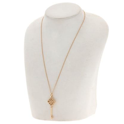 TIFFANY&Co. Notkey Diamond Necklace K18 Pink Gold Ladies [Used]