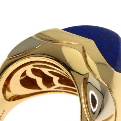 BVLGARI Piramide Lapis Lazuli & Azure stone Ring K18 Yellow Gold K18 White GoldLadies [Used]
