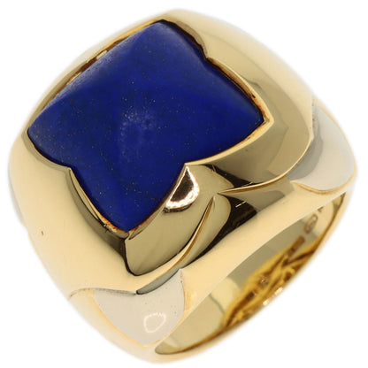 BVLGARI Piramide Lapis Lazuli & Azure stone Ring K18 Yellow Gold K18 White GoldLadies [Used]