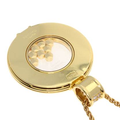 Chopard Happy diamond Shell 8P Diamond Large Necklace K18 Yellow Gold Ladies [Used]