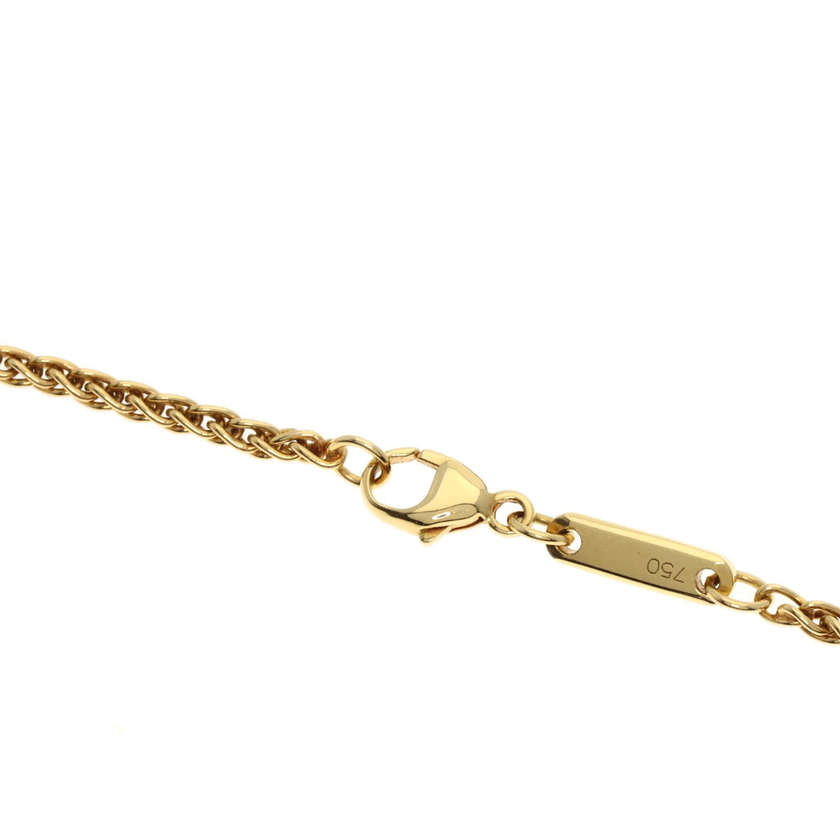 Chopard Happy diamond Shell 8P Diamond Large Necklace K18 Yellow Gold Ladies [Used]