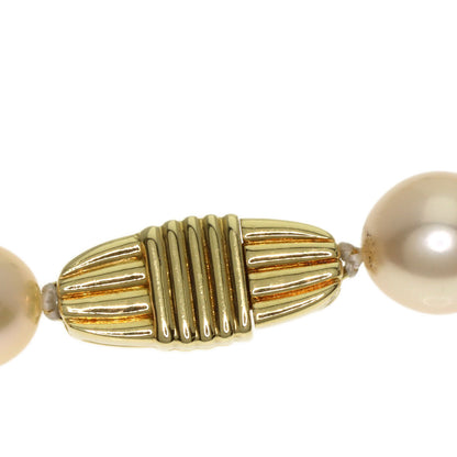 MIKIMOTO Multicolor Freshwater Pearl with Pearl M Charm Necklace K18 Yellow Gold Ladies [Used]