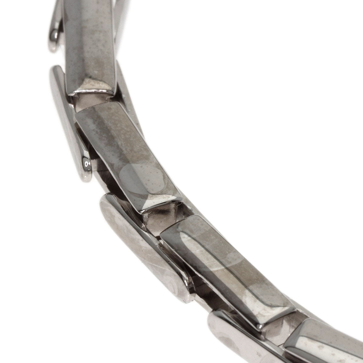 CARTIER Agraph Diamond Bracelet K18 White Gold Ladies [Used]