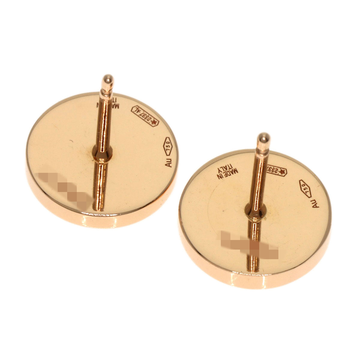 BVLGARI BVLGARI BVLGARI Pave Diamond earring K18 Pink Gold Ladies [Used]