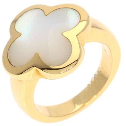 Van Cleef & Arpels Pure Alhambra Shell Ring K18 Yellow Gold Ladies [Used]